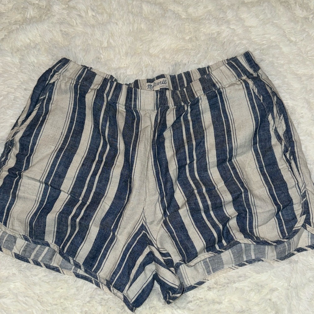 madewell linen shorts